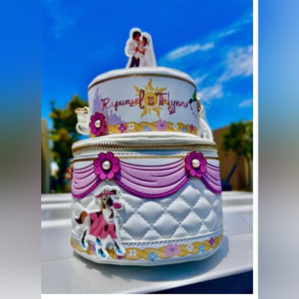 Danielle nicole disney rapunzel and eugene wedding cake cross body bag